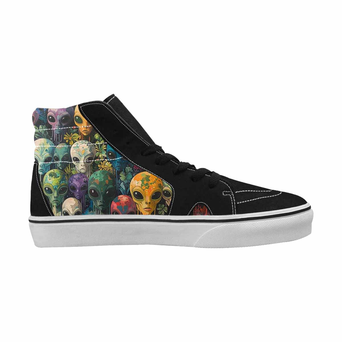 MEN'S Aliens High Top Canvas Vibrant Chaos Sneakers