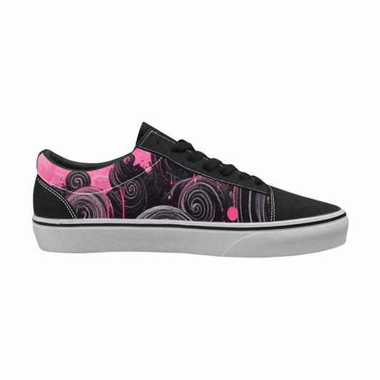 WOMEN'S Van Gogh Swirl Lace-Up Canvas Surreal Custom Shoes