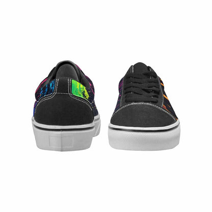 MEN'S Paint Splatter Canvas Lace-Up Surreal Custom Shoes