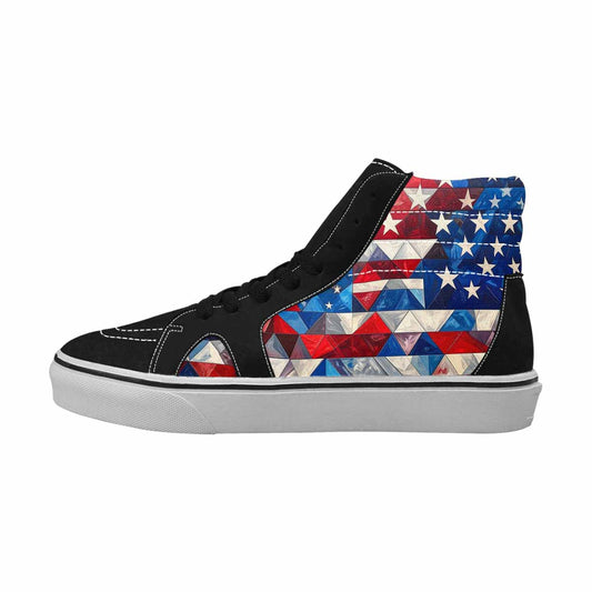MEN'S American Flag Stars High Top Canvas Grunge Shoes