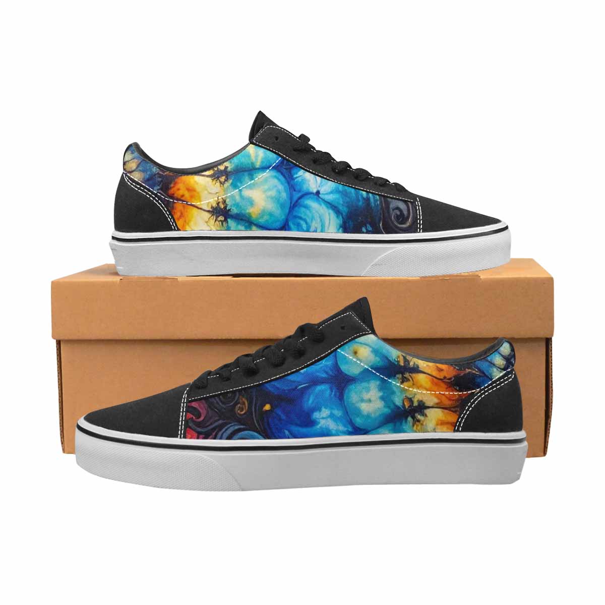 WOMEN'S Tie Lace-Up Canvas Neon Fantasy Shoes