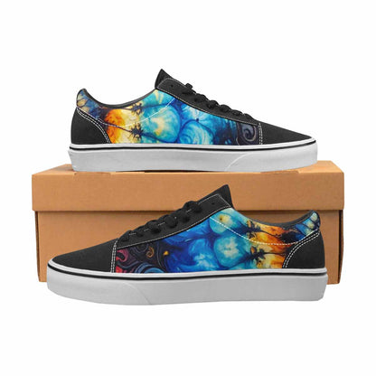 WOMEN'S Tie Lace-Up Canvas Neon Fantasy Shoes