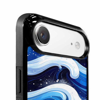 iPhone 17 Air Case — Glossy Winter Wave Seamless Cartoon Cute, Personalized Phone Case