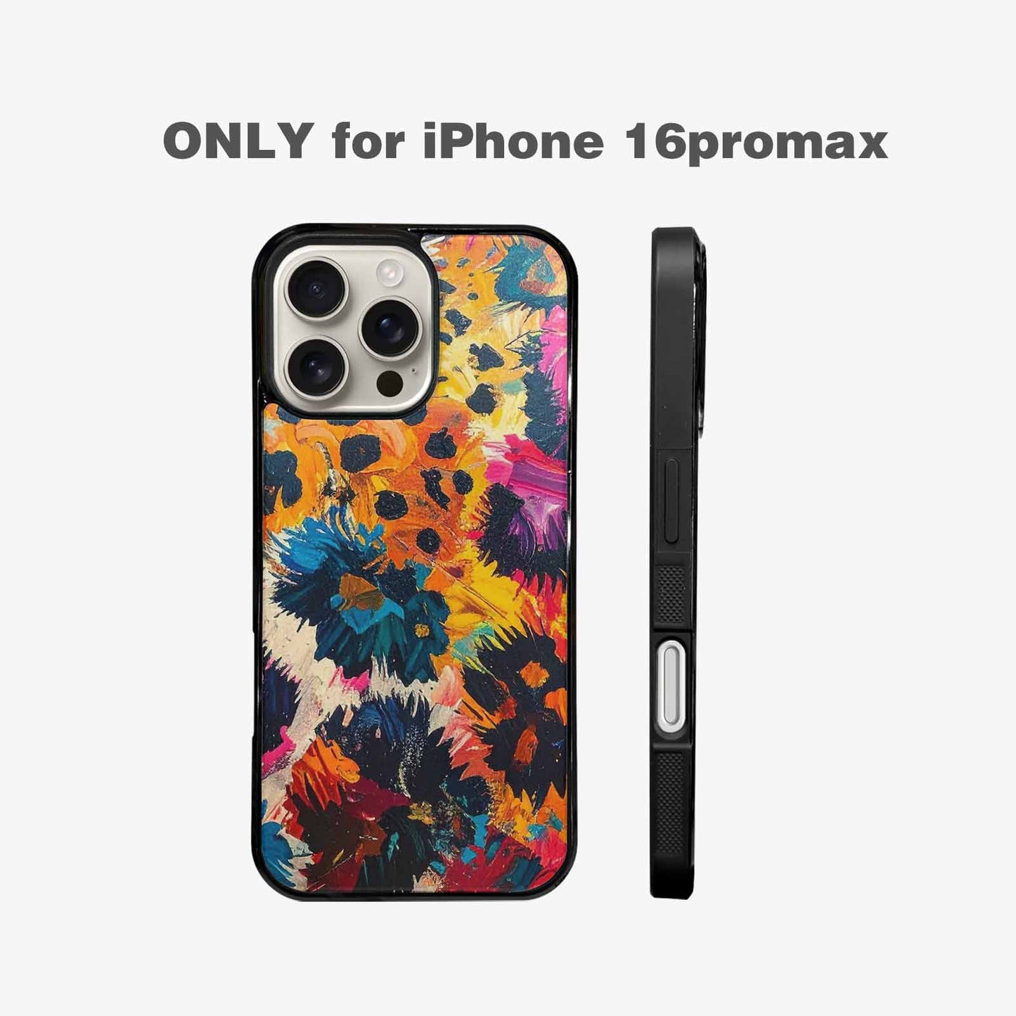 iPhone 16 Pro Max Case — Full Color Vibrant Animal Print Animal, Custom Phone Case