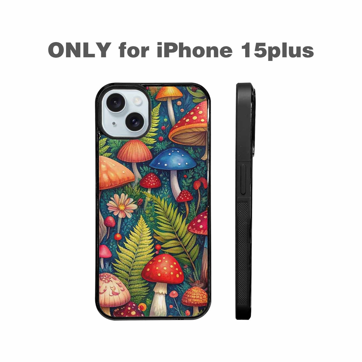 iPhone 15 Plus Case — Mushrooms Botanicalmushrooms P 7fj Personalized Phone, Custom Made Phone Cover