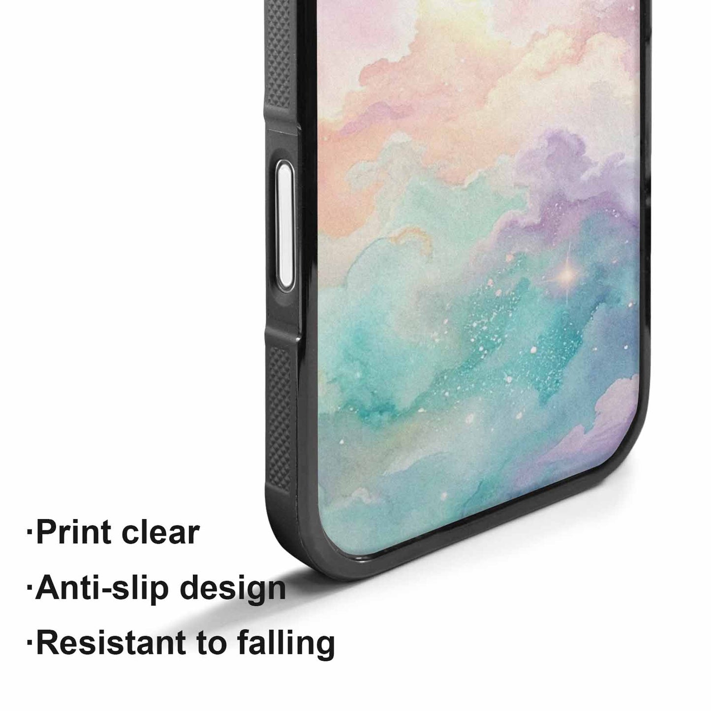 iPhone 17 Case — Galaxy Texture In Soft Galaxy Space, Custom Print Case Cover
