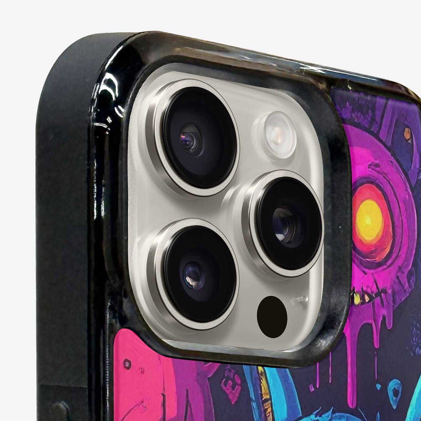 iPhone 15 Pro Max Case — Mixed Toxic Glow Creature Pattern Hundreds, Customized Protective Case