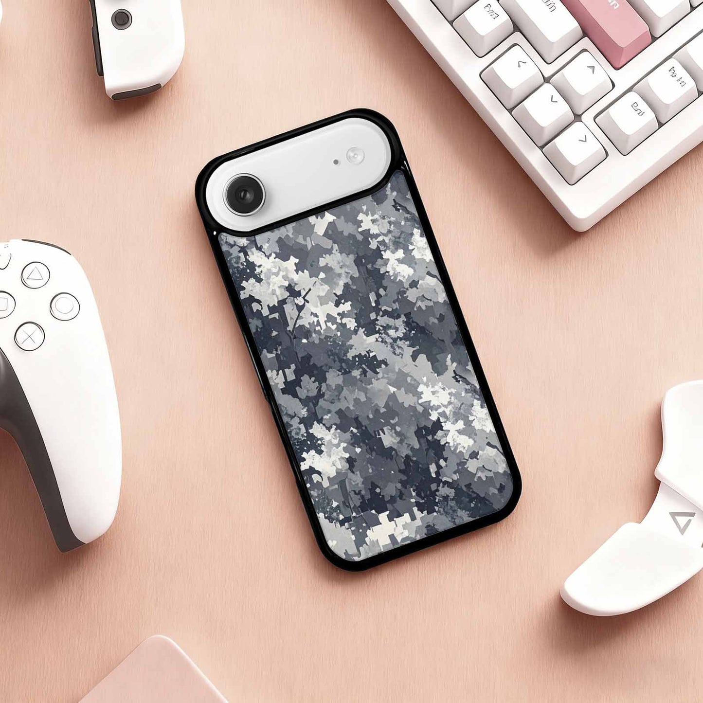 iPhone 17 Air Case — Small Military Camouflage Blotch Pattern Camo, Custom Phone Case