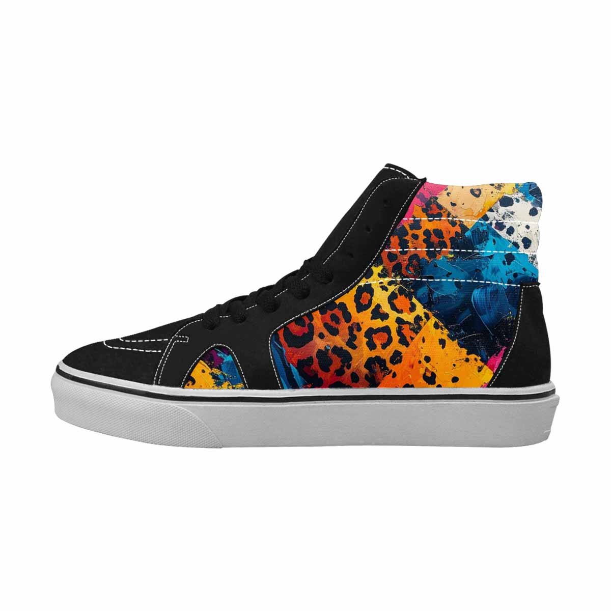 MEN'S Full Color Vibrant Animal High Top Canvas Y2K Shoes
