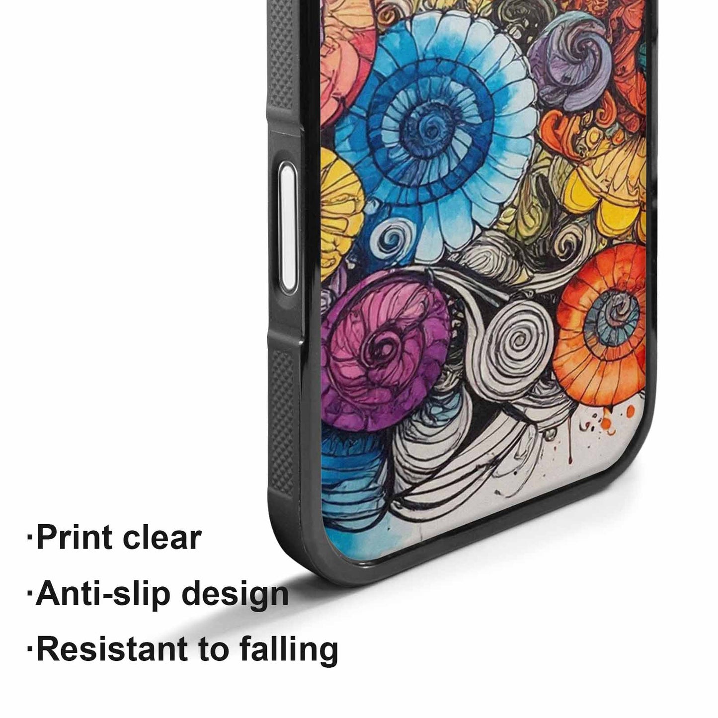iPhone 17 Case — Tie Dye Swirls (black Tie Dye, Unique Phone Case Design