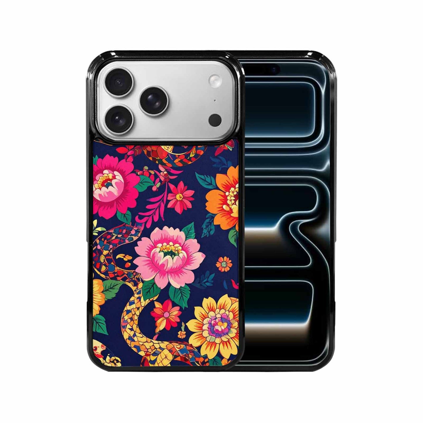 iPhone 17 Pro Max Case — Snakes Print Floral Seamless Floral, Original Design Phone Case