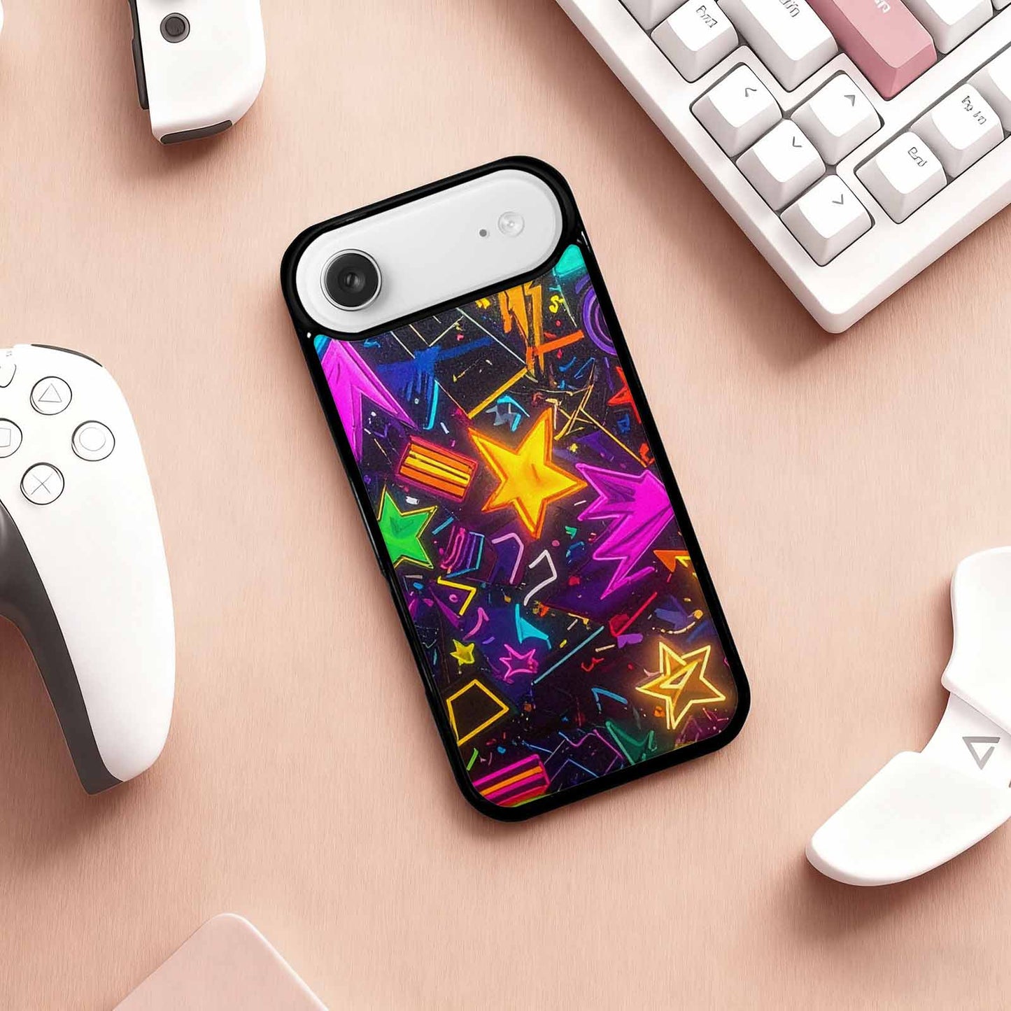 iPhone 17 Air Case — Retro Motif Retro Motifs Pattern Retro, Customized Protective Case