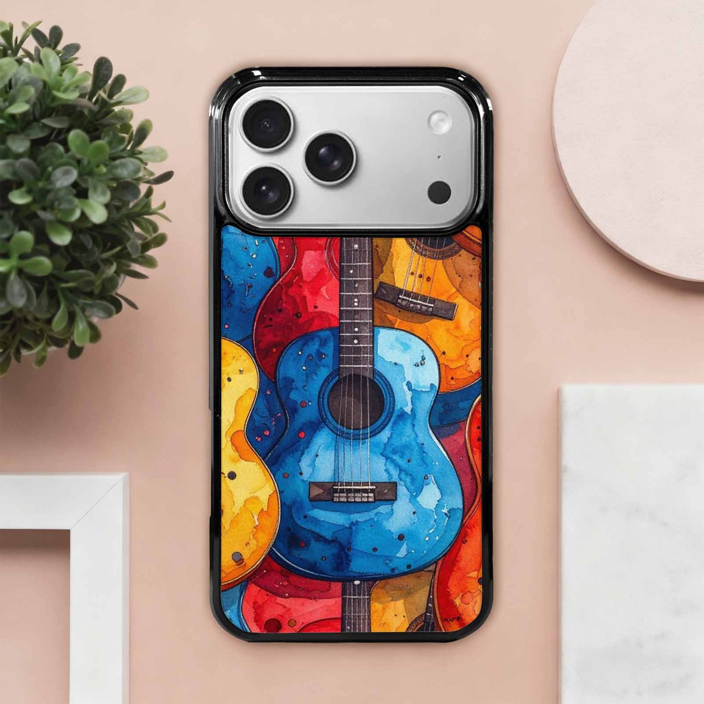 iPhone 17 Pro Max Case — Watercolor Smiley Face Watercolor Abstract, Custom Printed Phone Case