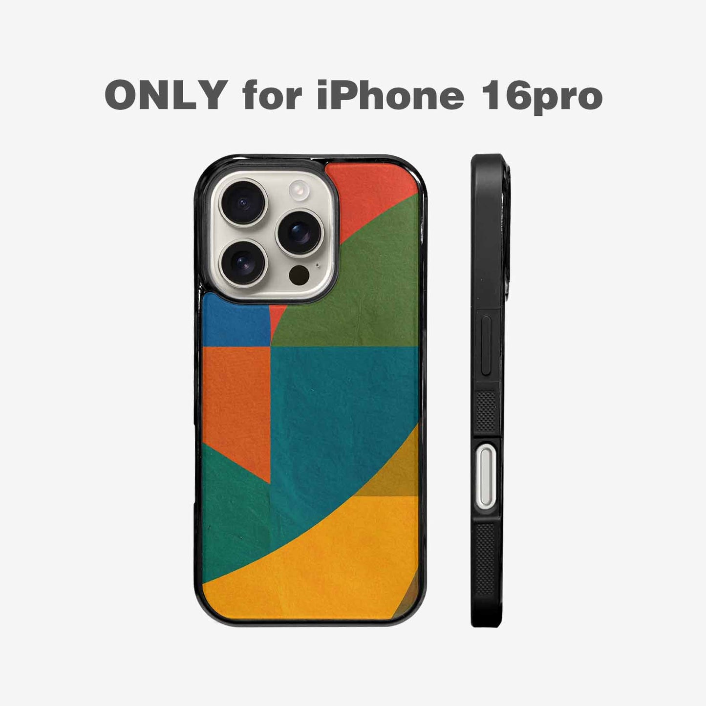 iPhone 16 Pro Case — 1990s Memphis Art Pattern, Custom Print Case Cover