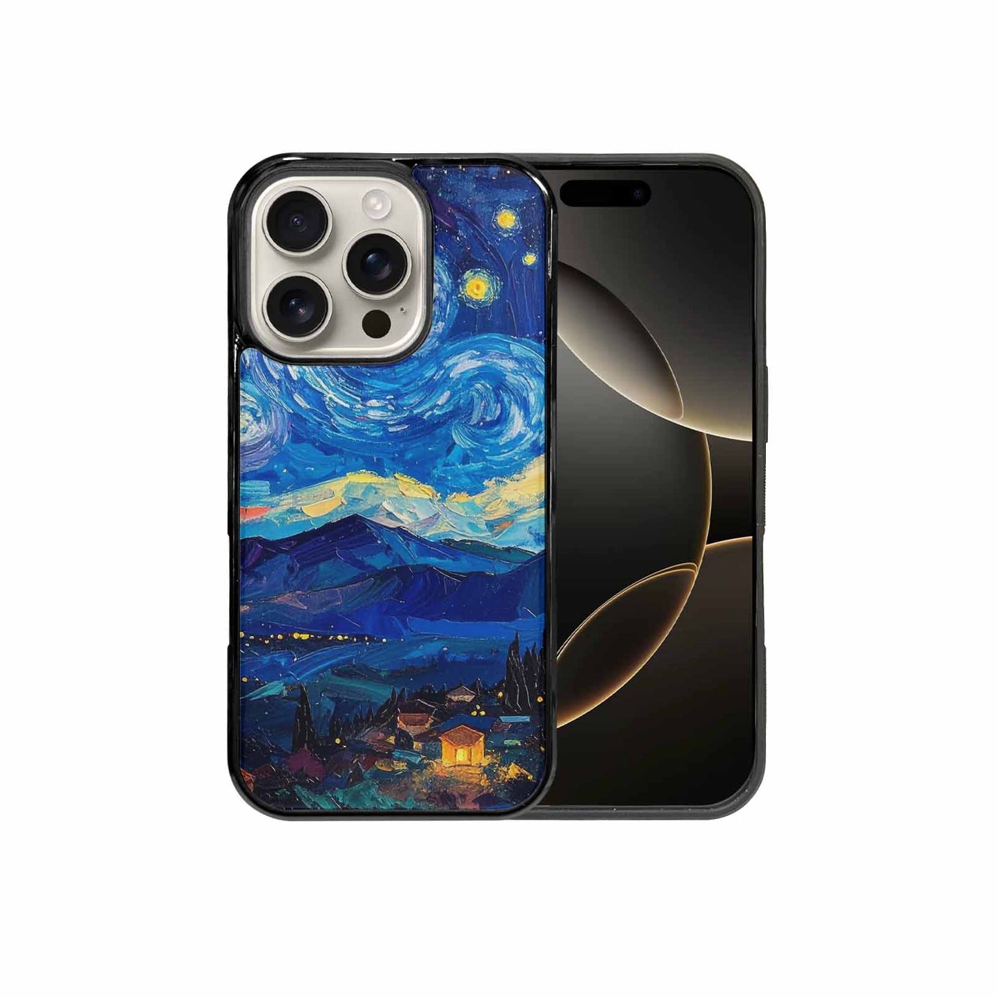 iPhone 16 Pro Case — Starry Night Van Gogh Paint Art, Custom Made Phone Cover
