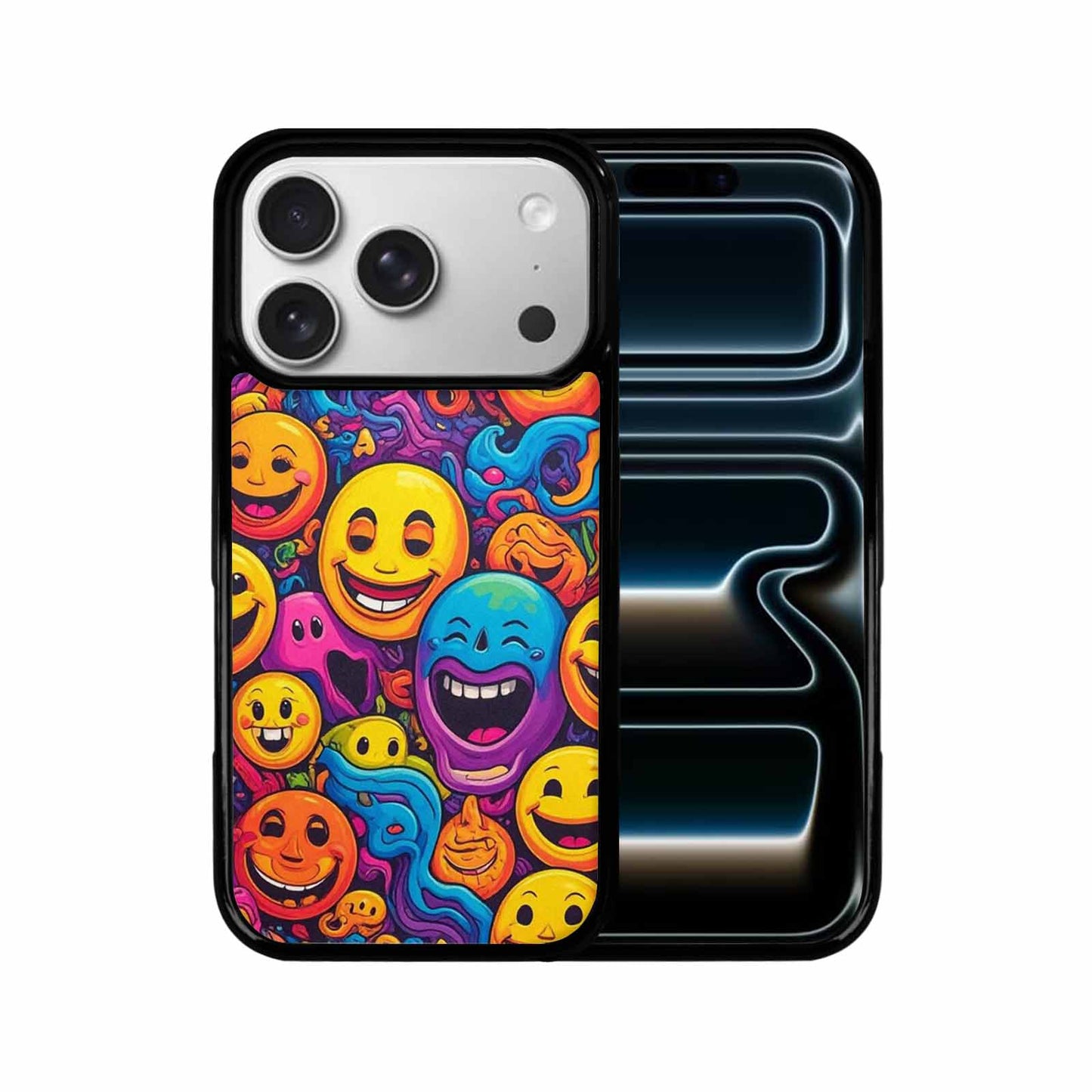 iPhone 17 Pro Case — Small Yellow Smiley Face Acid Original, Custom Phone Case