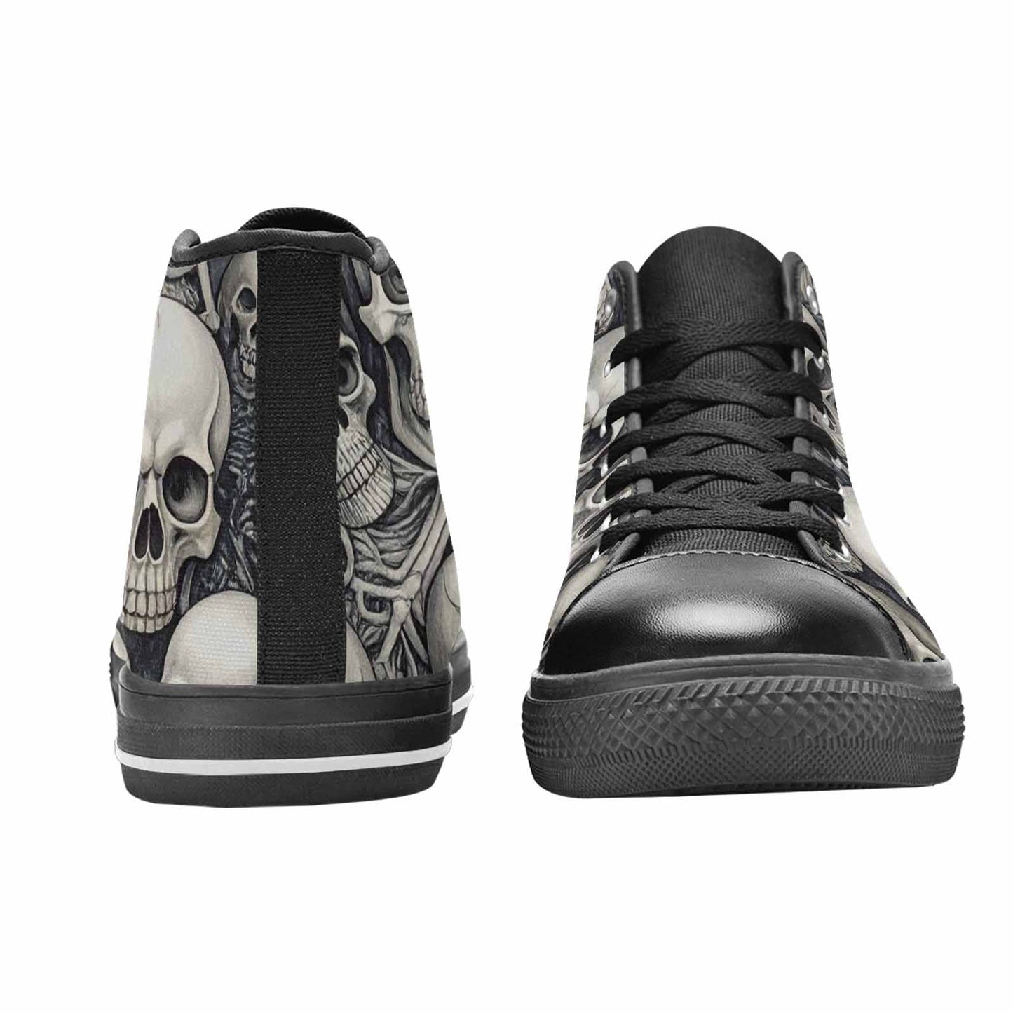 MEN'S Skulls - Classic High Top Canvas Wallpaper Art Custom Sneakers