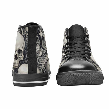 MEN'S Skulls - Classic High Top Canvas Wallpaper Art Custom Sneakers