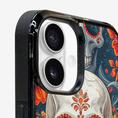 iPhone 16 Plus Case — Marble Skull Custom, Custom Phone Case