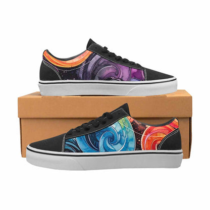 WOMEN'S Tie Lace-Up Canvas Kaleidoscope Custom Sneakers