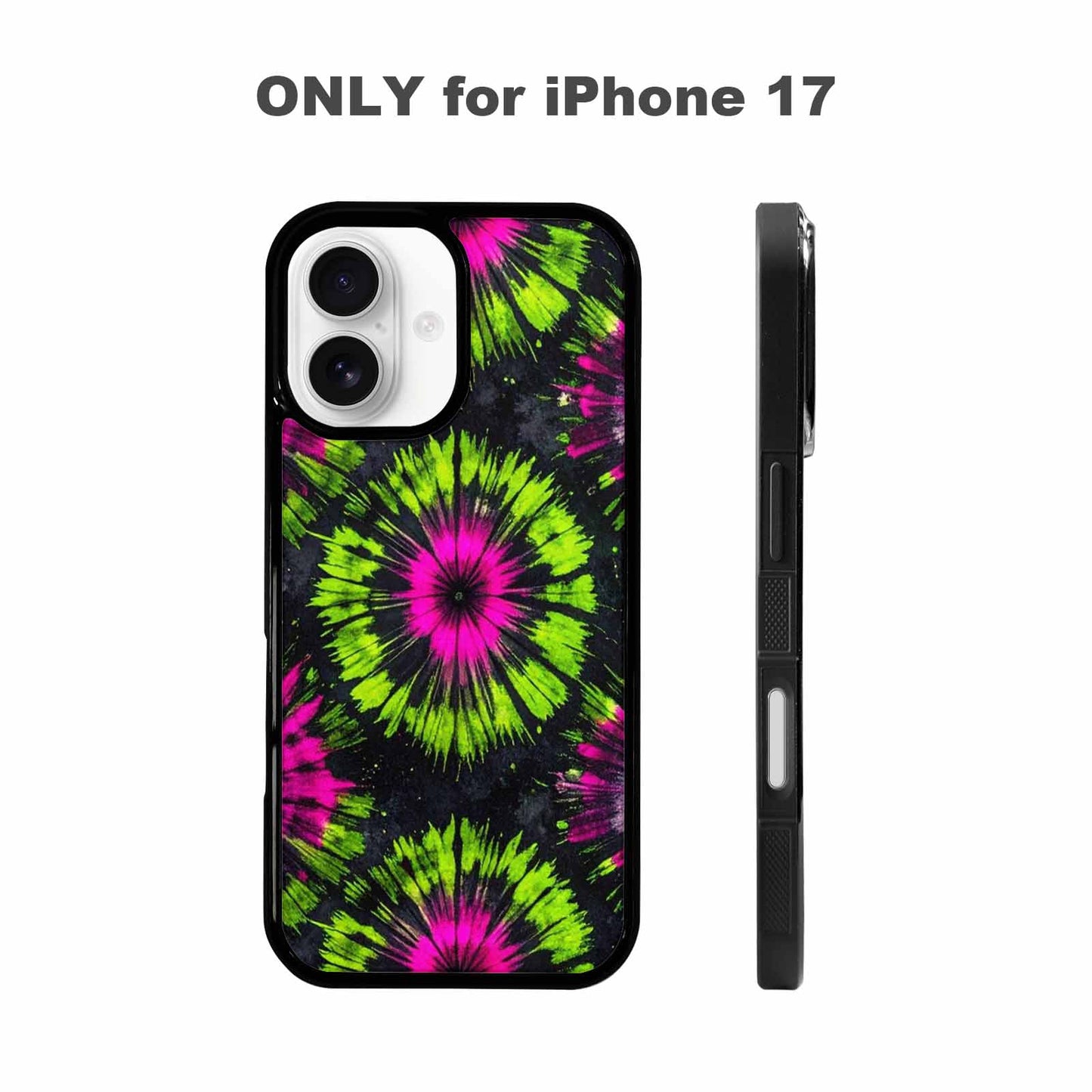 iPhone 17 Case — Acid Wash Tie Dye Neon Tie, Custom Art Phone Cover