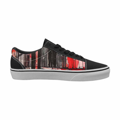 WOMEN'S Liminal Space Fragment Lace-Up Canvas Neon Fantasy Shoes