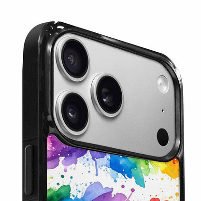 iPhone 17 Pro Case — Watercolor Splash Abstract Pattern Seamless Watercolor, Customized Protective Case