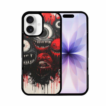 iPhone 17 Case — Black &amp; Red Ink Original Art, Custom Art Phone Cover