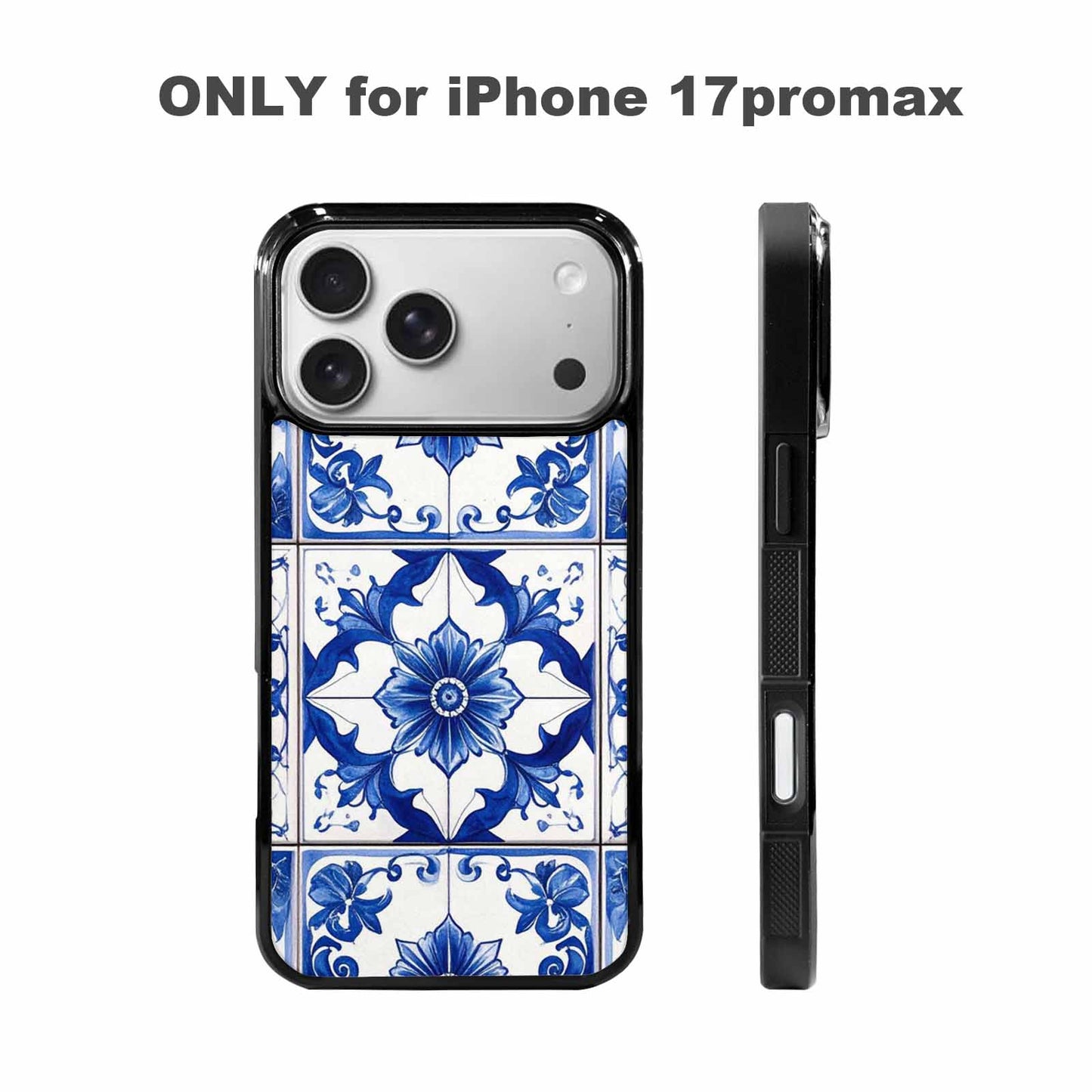 iPhone 17 Pro Max Case — Talavera Tile Floral, Unique Phone Case Design