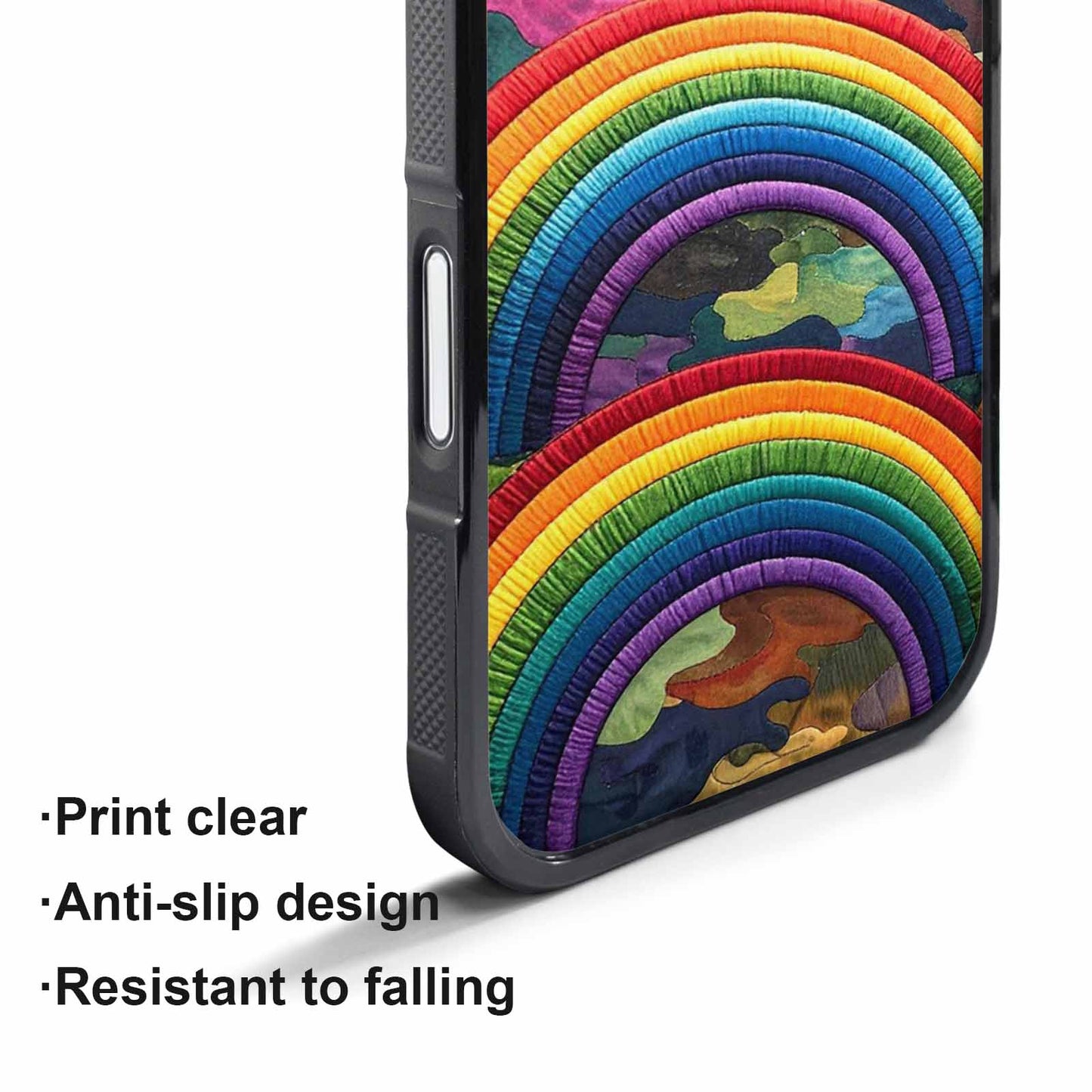 iPhone 17 Pro Case — Vivid Camo Rainbow Arc Camo, Personalized Phone Case