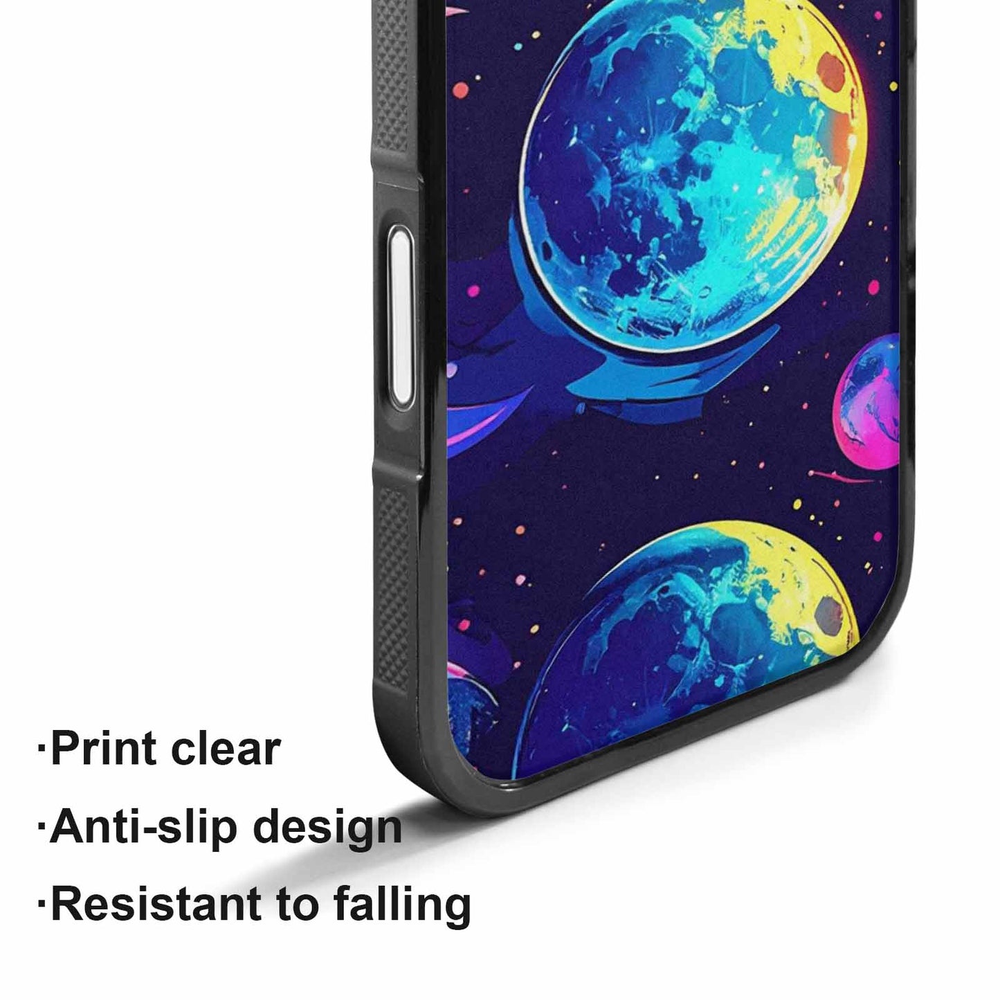 iPhone 17 Case — Neon Winter Moon Cartoon Cute, Personalized Phone Case