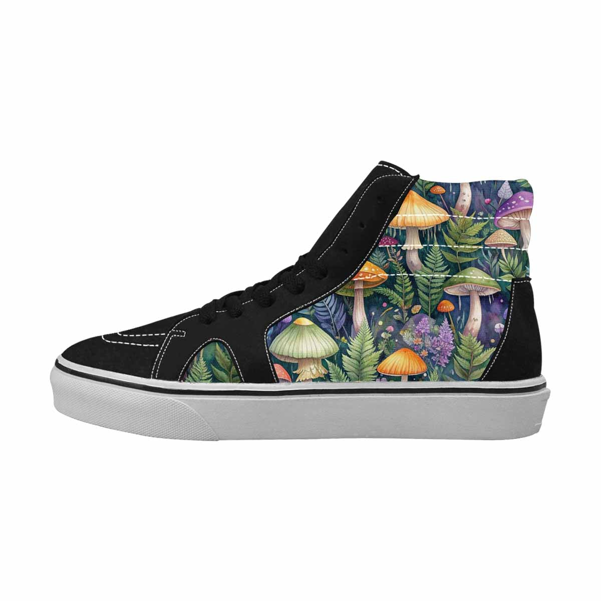 MEN'S Mushrooms  Botanical Mushrooms High Top Canvas Dreamcore Shoes