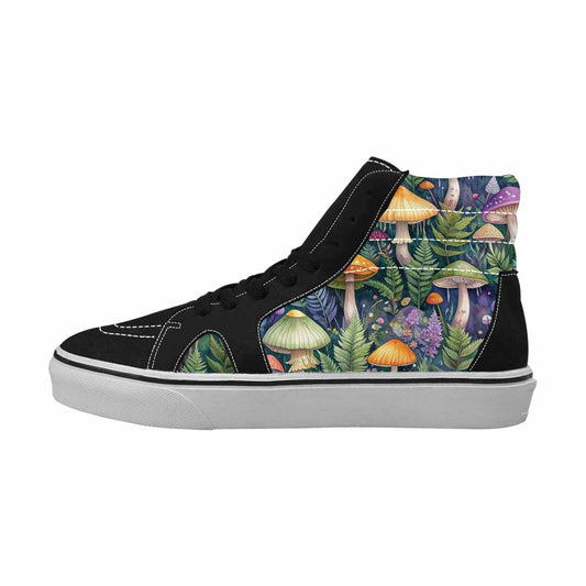 MEN'S Mushrooms  Botanical Mushrooms High Top Canvas Dreamcore Shoes