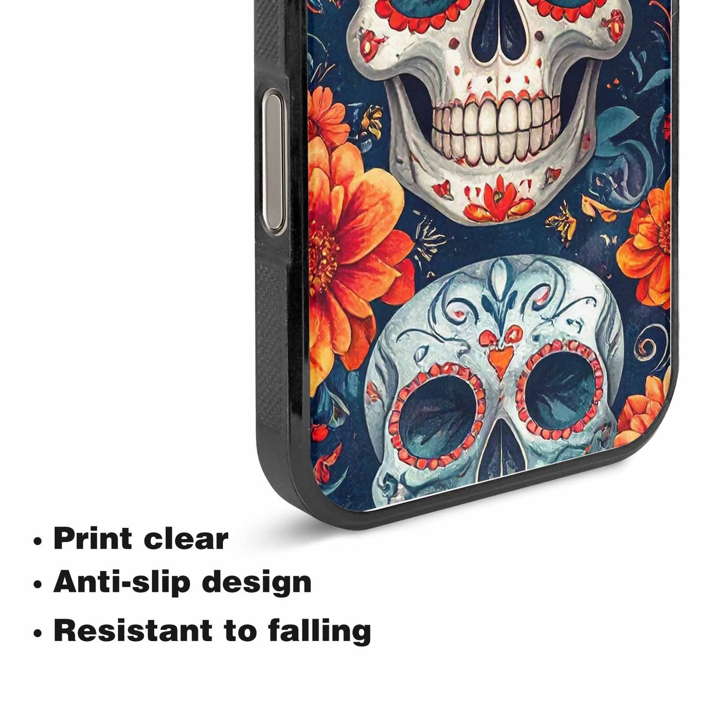 iPhone 15 Pro Max Case — Marble Skull Custom, Custom Print Case Cover
