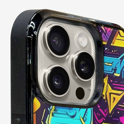 iPhone 16 Pro Case — 80s Retro Motif 80s Retro Motifs, Customized Protective Case