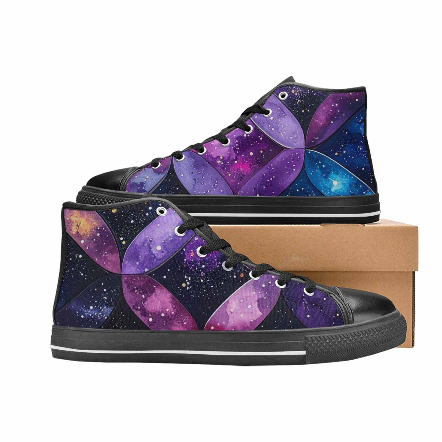 MEN'S Galaxy Stars Nebula High Top Canvas Aesthetic Sneakers