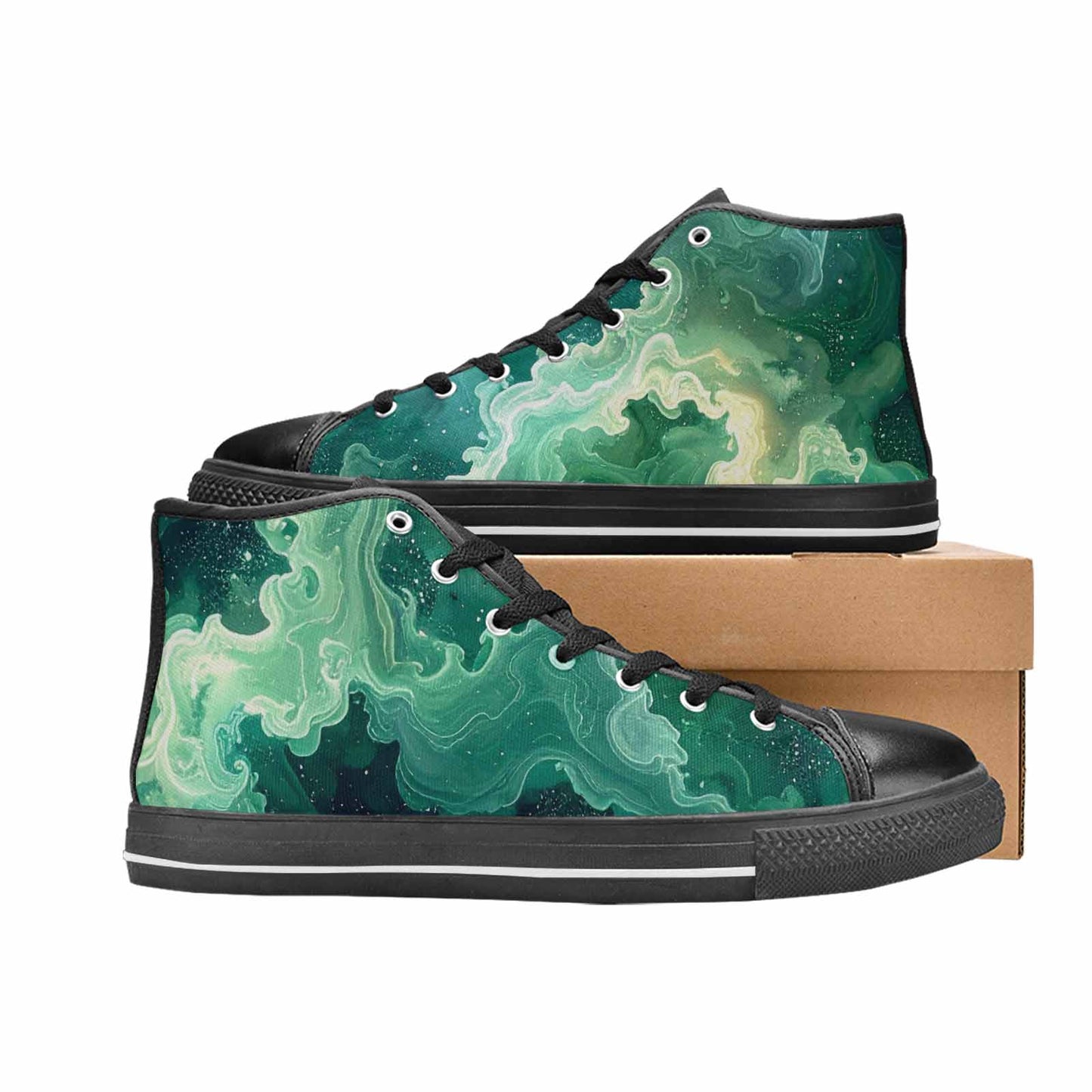WOMEN'S Galaxy Art - High Top Canvas Dreamcore Shoes