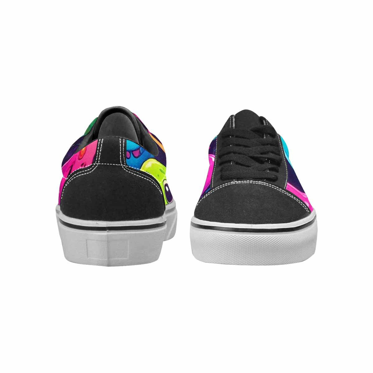 WOMEN'S Ice Cream Monsters  Lace-Up Canvas Cottagecore Custom Sneakers