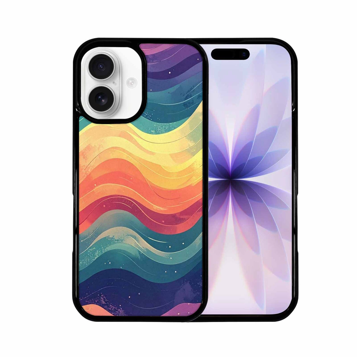 iPhone 17 Case — Glowing Camo Wave Camo, Personalized Phone Case