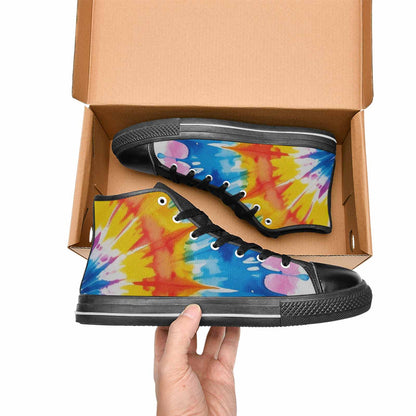 WOMEN'S Tie Dye Drip High Top Canvas Surreal Shoes