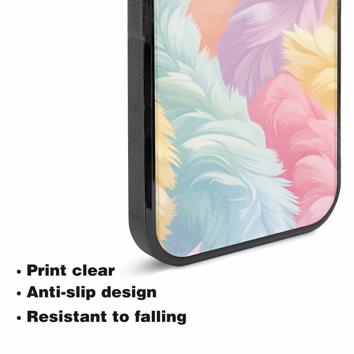 iPhone 15 Plus Case — Zebra Pastel Rainbow, Customized Protective Case