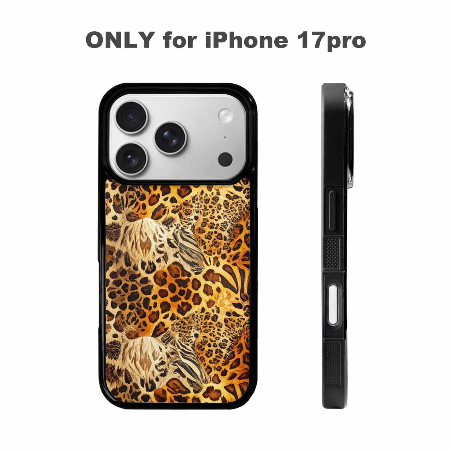 iPhone 17 Pro Case — Small Animal Print Pattern Randomly Animal, Custom Art Phone Cover