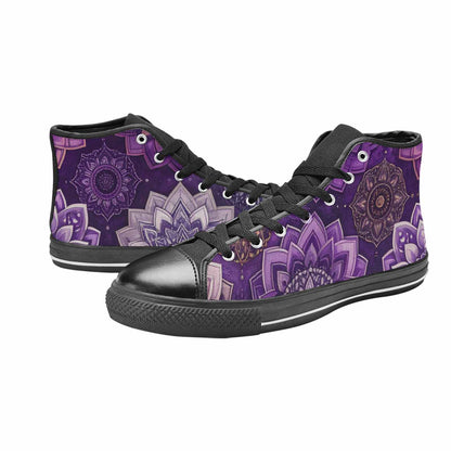 MEN'S Mandala High Top Canvas Vivid Sneakers