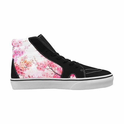 MEN'S Cherry Blossom Branch Cherry High Top Canvas Vibrant Chaos Sneakers