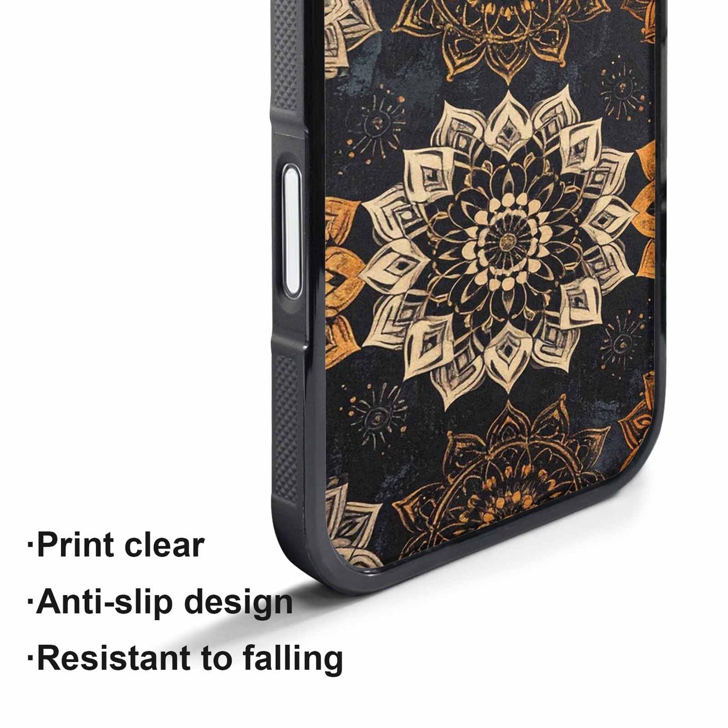 iPhone 17 Pro Max Case — Small Mandala Pattern, Randomly Floral, Custom Designed Case Cover