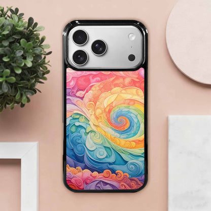 iPhone 17 Pro Max Case — Tie Dye Swirls Tie Dye Tie, Custom Printed Phone Case