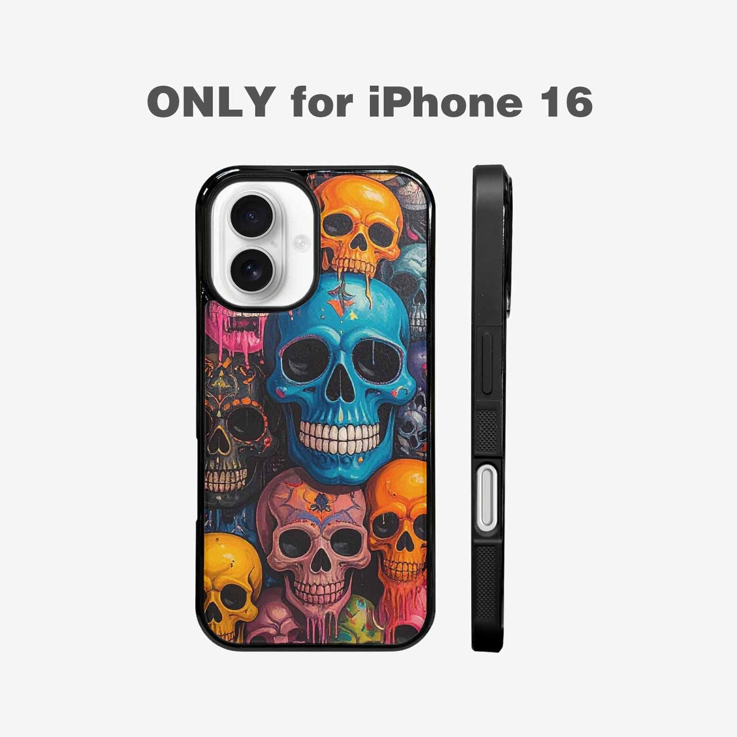 iPhone 16 Case — Skulls General Skulls Pattern, Custom Phone Case