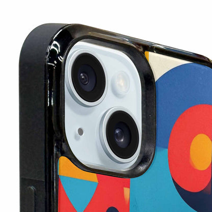 iPhone 15 Plus Case — 1960s Mod Cartoon Art Pattern, Custom Print Case Cover