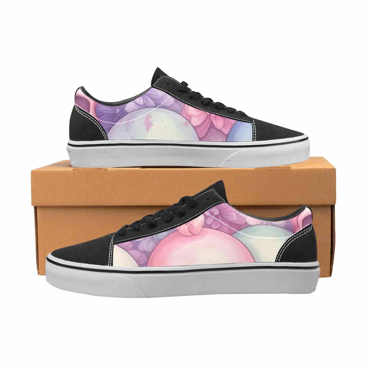 WOMEN'S Skulls - Pastel Canvas Lace-Up Y2K Sneakers