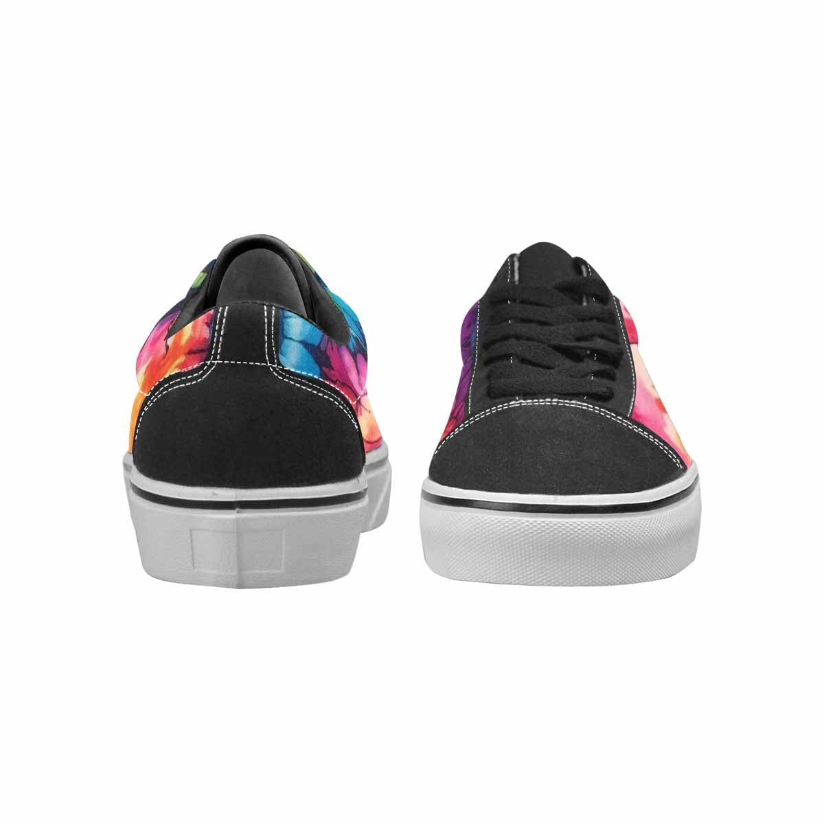 WOMEN'S Tie Lace-Up Canvas Vibrant Chaos Sneakers